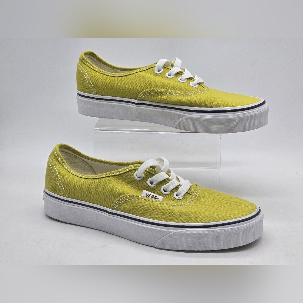 Womens Vans Authentic Cress Green True White Sneaker Shoes Size 6.5